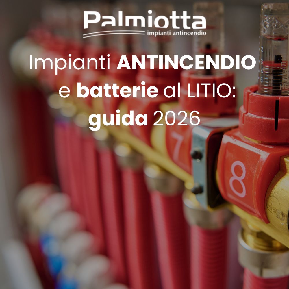 Impianti antincendio e batterie al litio: guida completa 2026
