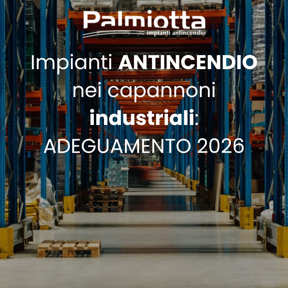 Impianti antincendio nei capannoni industriali: adeguamento 2026